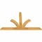 Ekena Millwork Richland Rough Sawn Timber Gable Bracket, Western Red Cedar, 60"W x 38"H x 2"D x 4"F, 15/12 Pitch GBW060X38X0204RIC00RWR - alternate 2